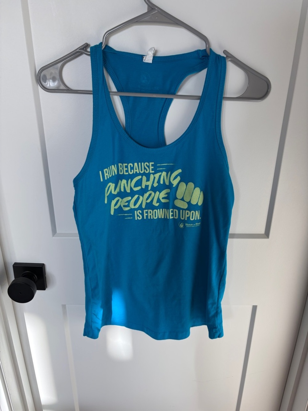 Women’s Teal Graphic Racerback Tank Top